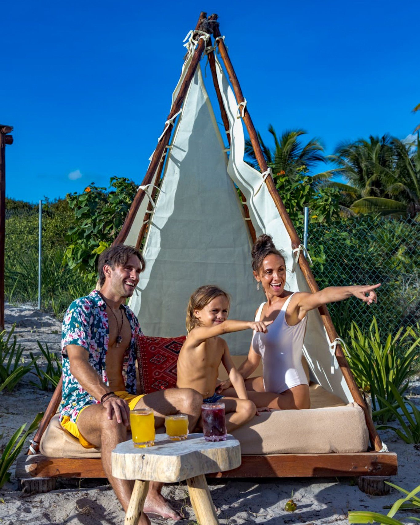 Teepee con acceso a la alberca — Duna Xpu Há